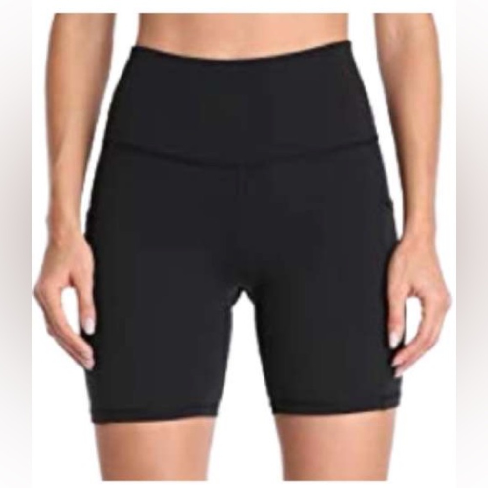Colorfulkoala Black High-Waisted Buttery Soft Biker Shorts